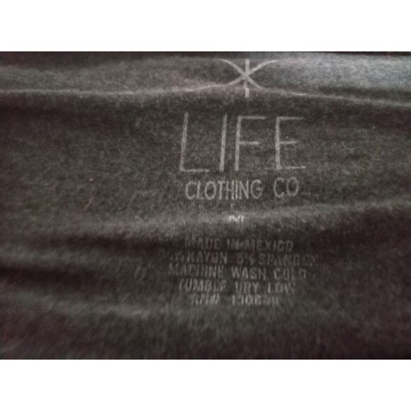 Aries T-Shirt Life Clothing Company Size Medium Crop Top Grey Short Sleeves - Picture 2 of 3